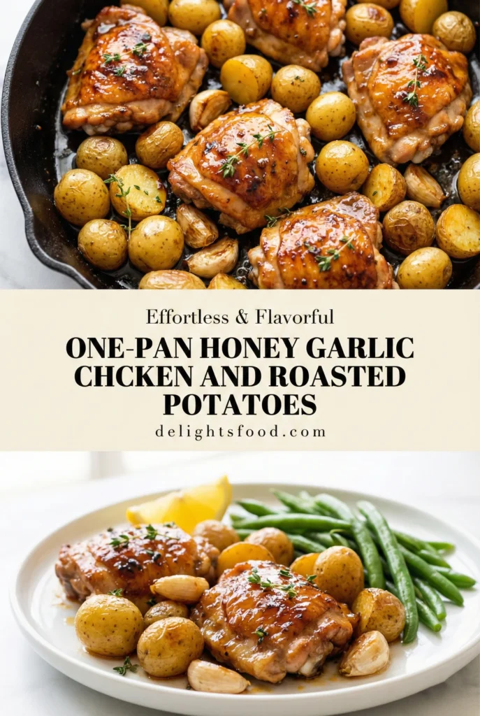 One-Pan Honey Garlic Chicken and Roasted Potatoes