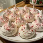 White Christmas Peppermint Meringues