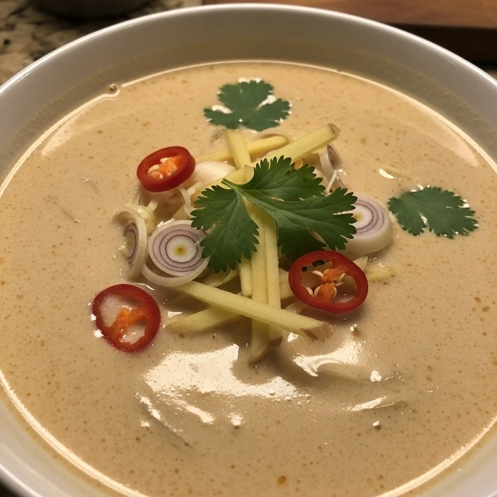 Ginger Lemongrass Soup (Coconut Milk)