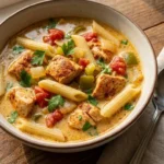 Creamy Cajun Chicken Soup with Pasta