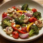 Plan-Ahead Healthy Eating: Greek Chicken Sausage & Broccoli Dinner Bowls