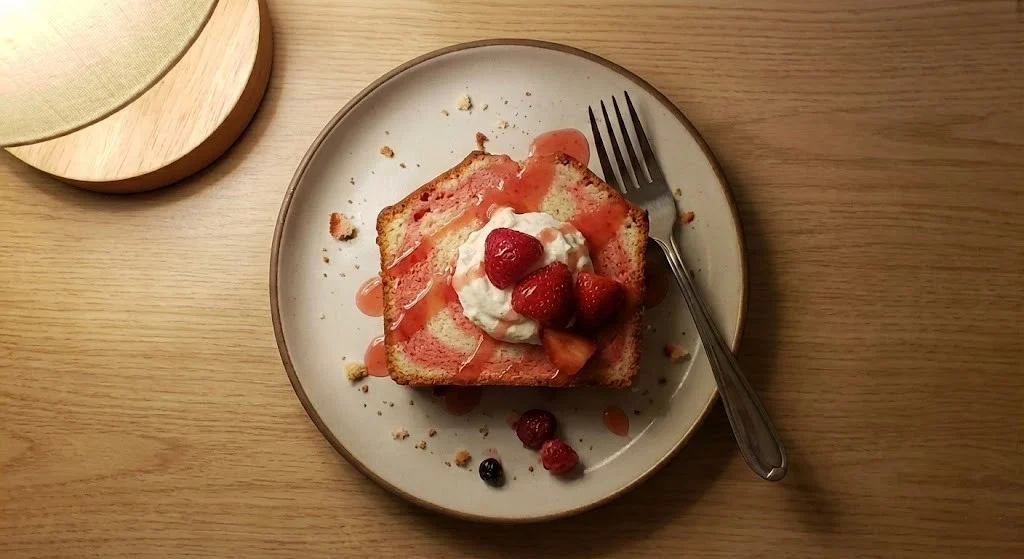 Pretty in Pink: Strawberry Milkshake Pound Cake (Soft, Pink & Swirled)