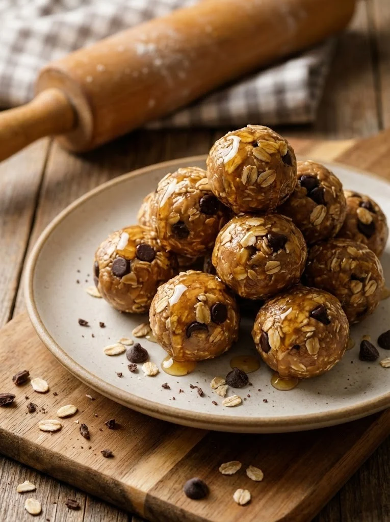 No-Bake Chocolate Peanut Butter Protein Balls