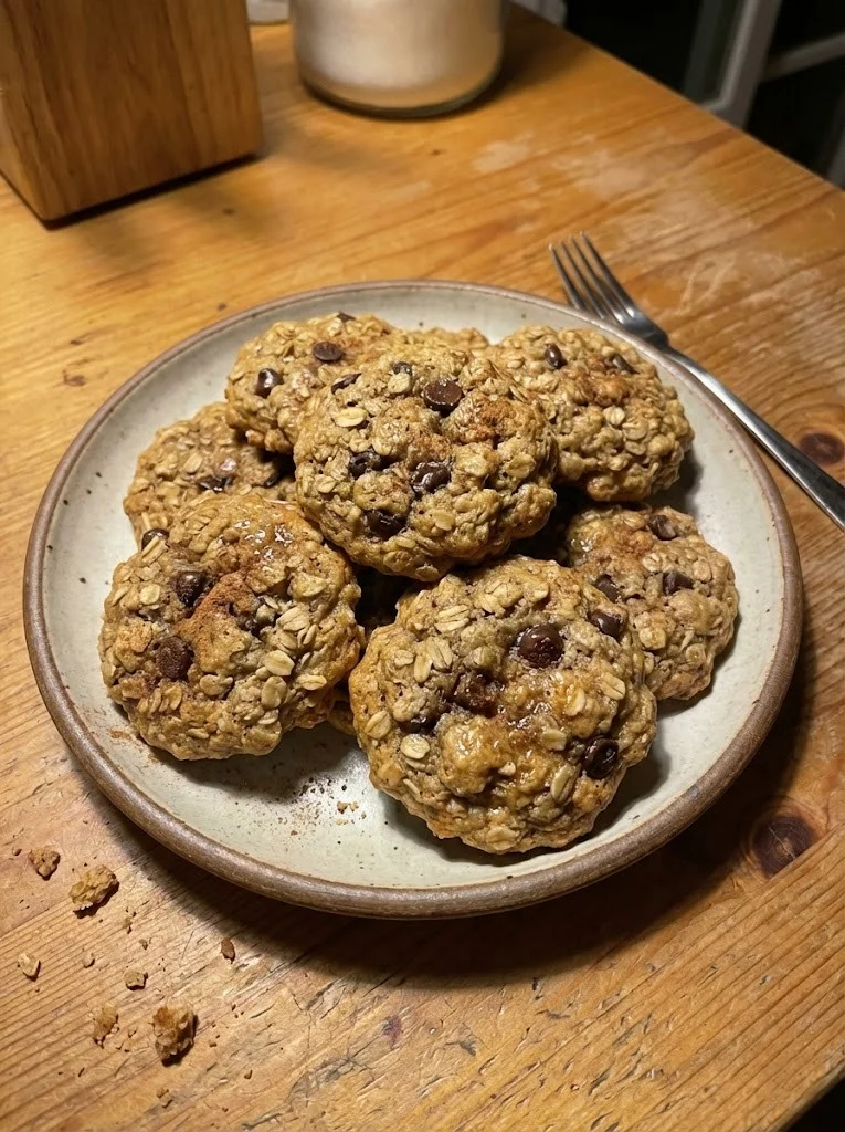 Healthy Banana Oatmeal Cookies