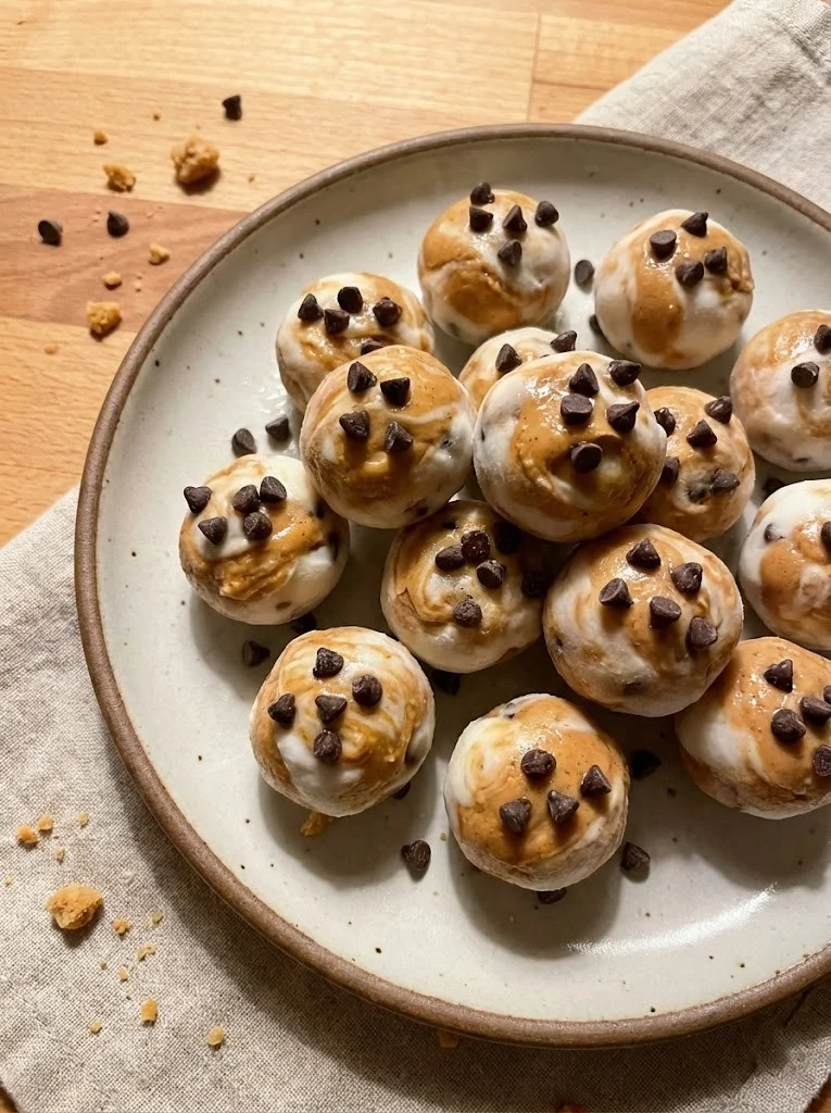 Frozen Greek Yogurt Peanut Butter Bites