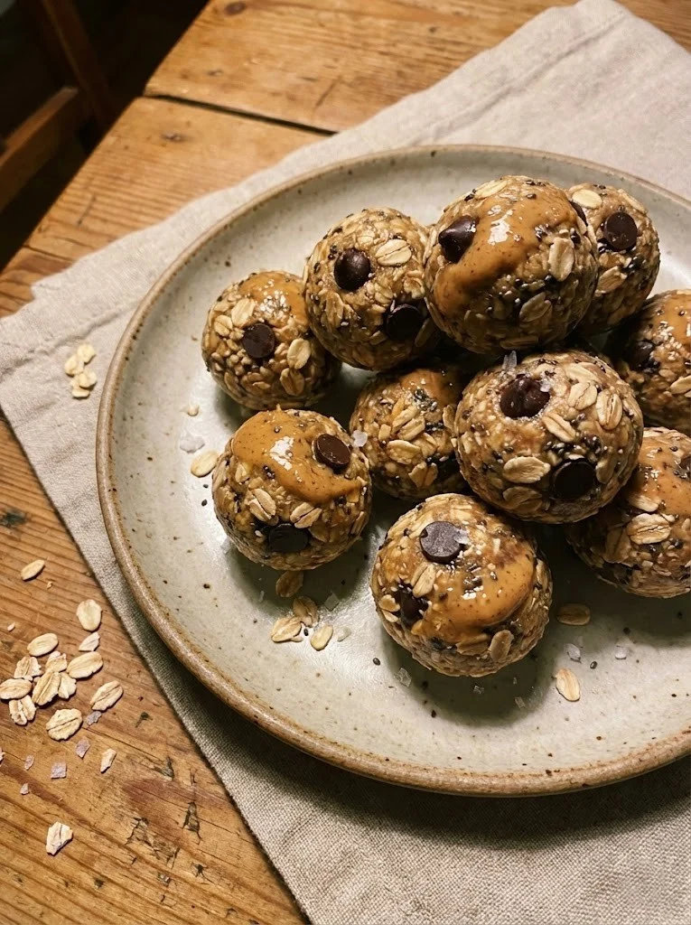 Healthy Oat Bites and Peanut Butter Snacks