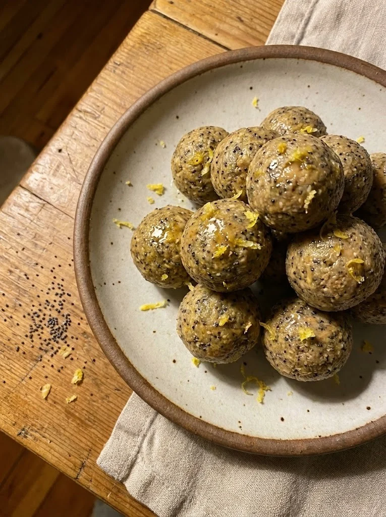 Lemon Poppyseed Energy Bites and Protein Balls