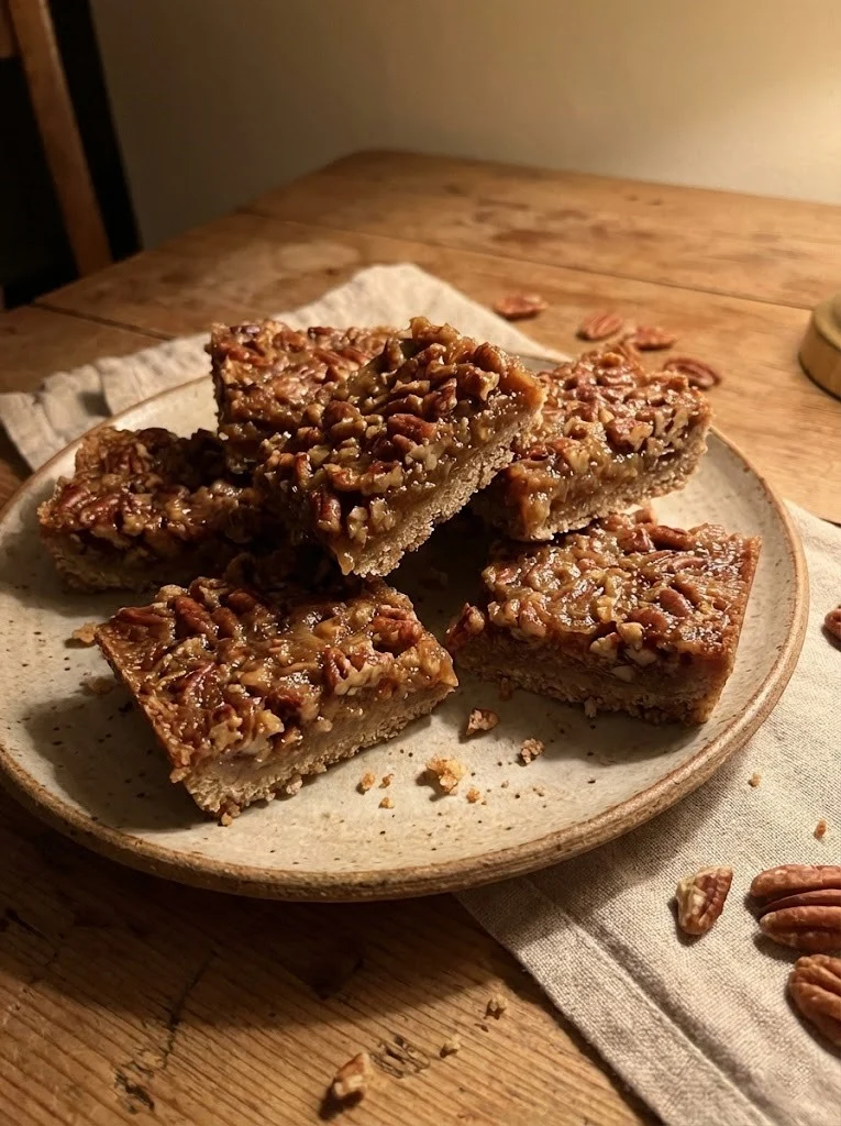 Healthy Pecan Pie Bars