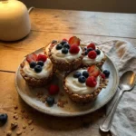 Frozen Yogurt Granola Cups with Berries
