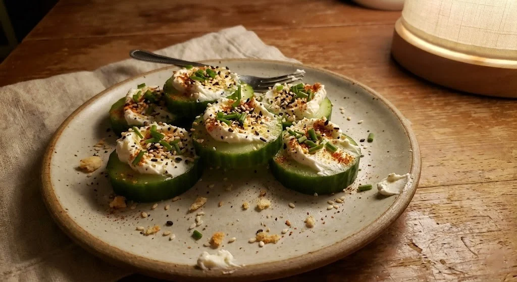 Crunchy Cucumber Snack Bites