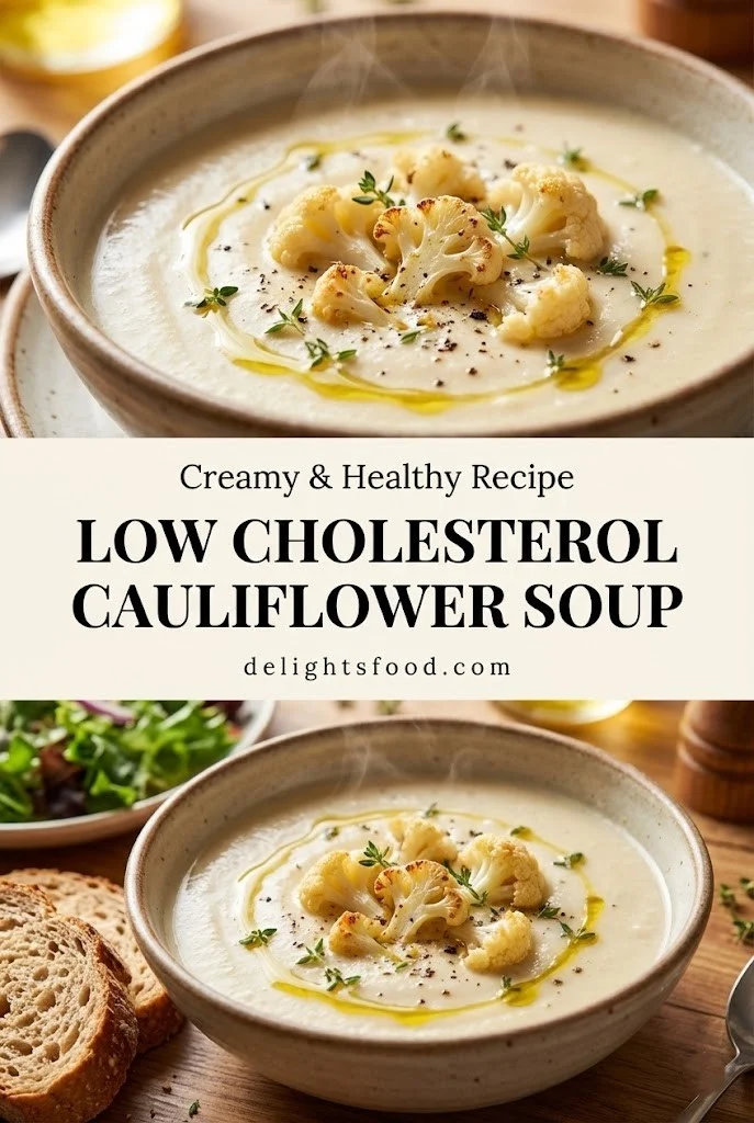 Healthy and Hearty: Low Cholesterol Cauliflower Soup (Gluten-Free & Sugar-Free)