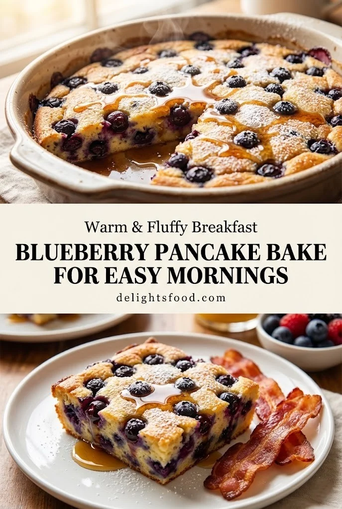 The Perfect Breakfast Casserole: Blueberry Pancake Bake for Easy Mornings