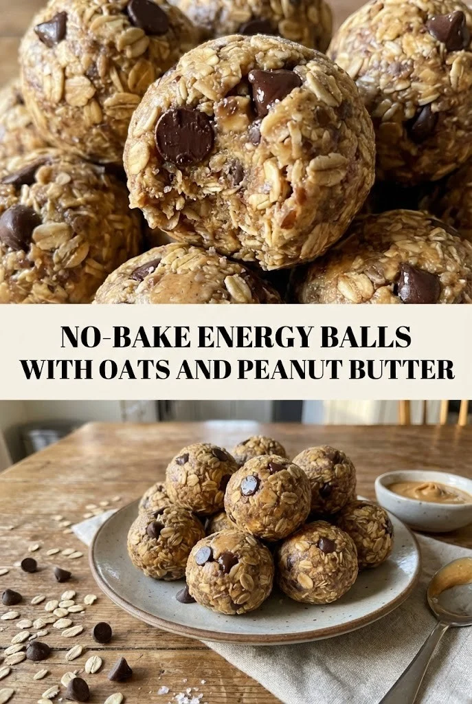 No-Bake Energy Balls With Oats and Peanut Butter for Easy Snacks and Weekly Meal Prep
