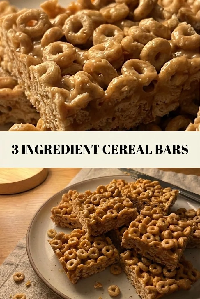 3 Ingredient Cereal Bars