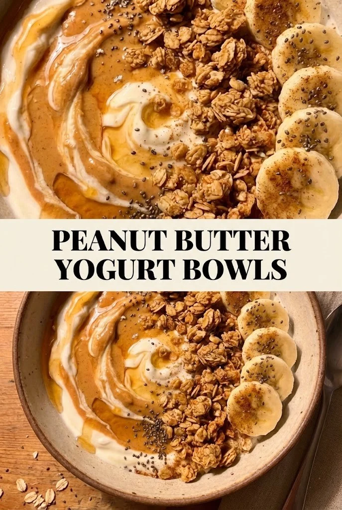 Peanut Butter Yogurt Bowls
