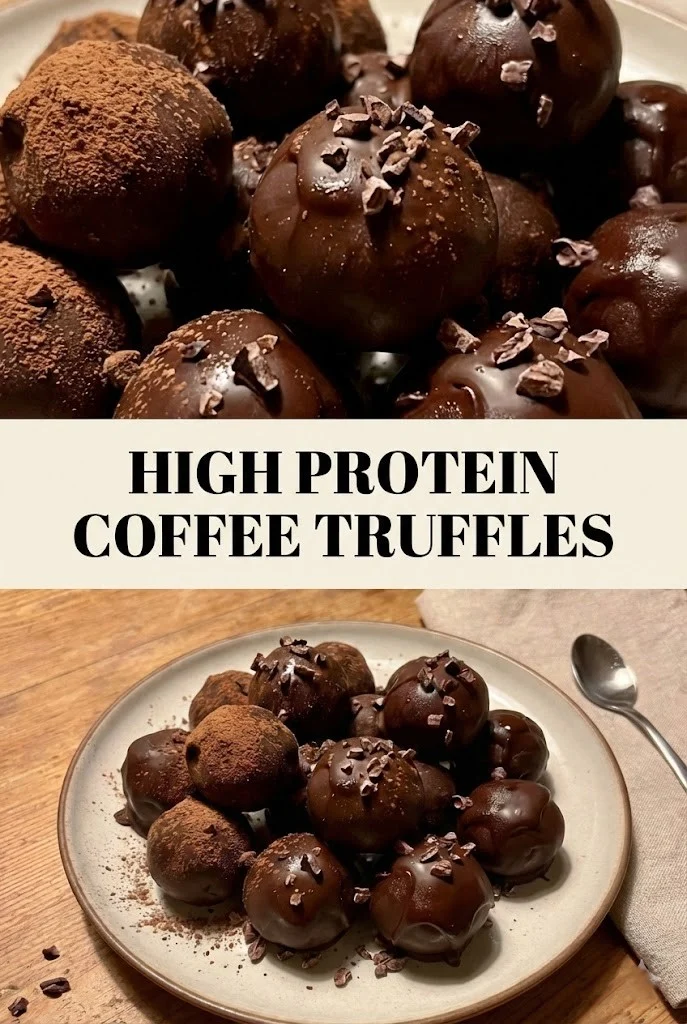 High Protein Coffee Truffles