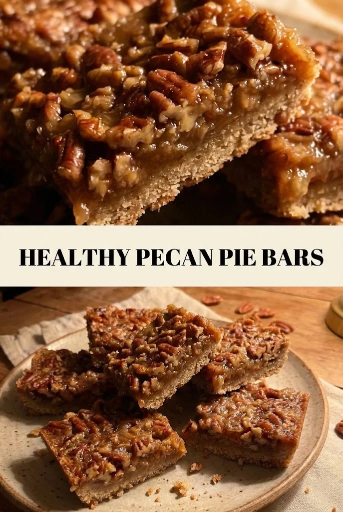 Healthy Pecan Pie Bars