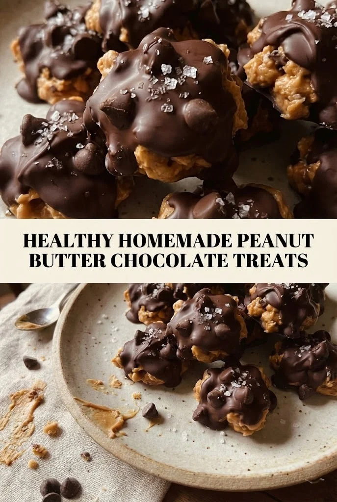 Healthy Homemade Peanut Butter Chocolate Treats