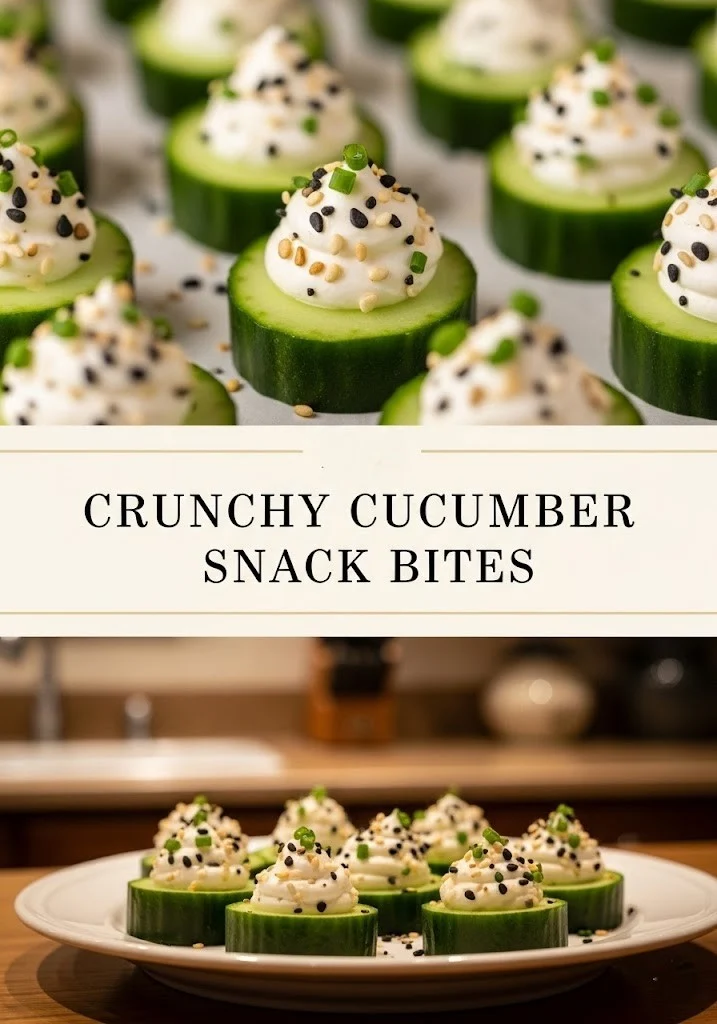 Crunchy Cucumber Snack Bites