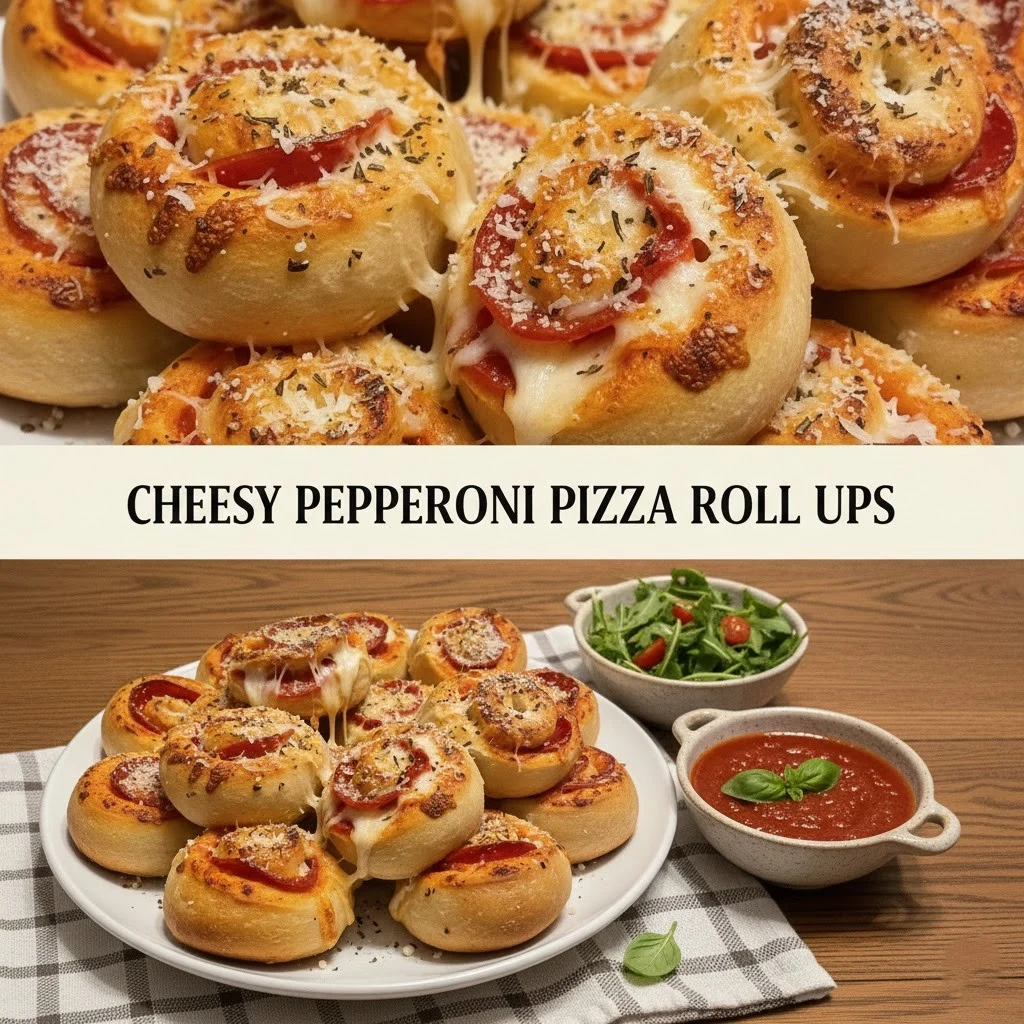 Cheesy Pepperoni Pizza Roll Ups