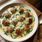 Easy Creamy Italian Meatball Soup