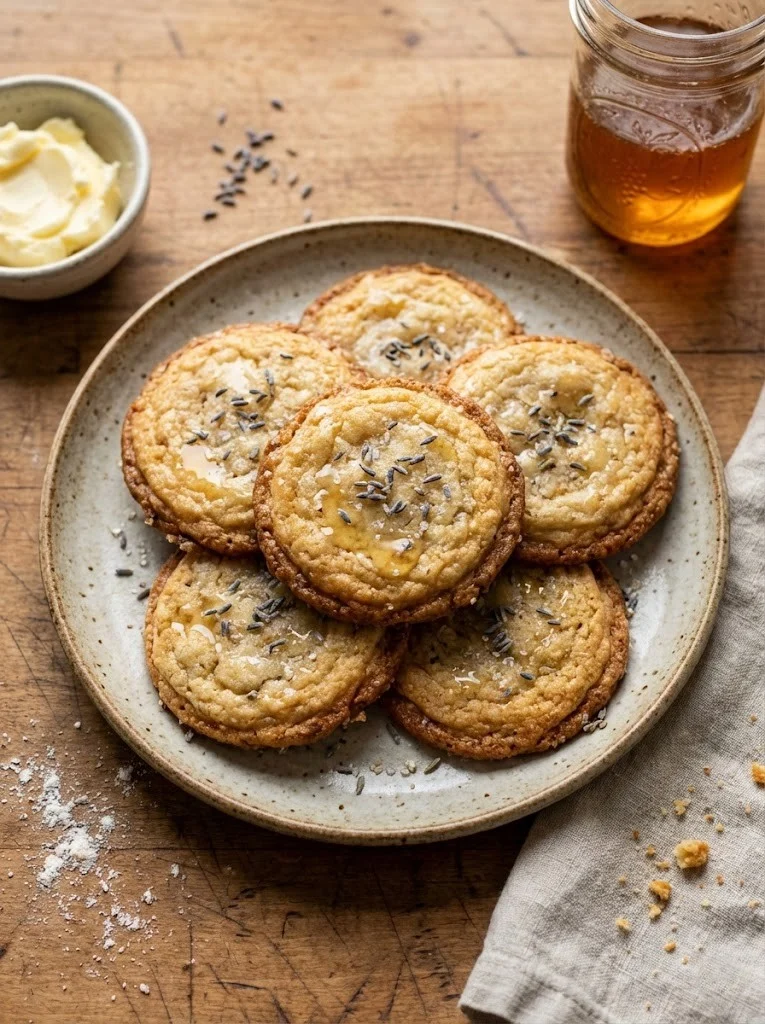 Lavender Honey Crunch Cookies