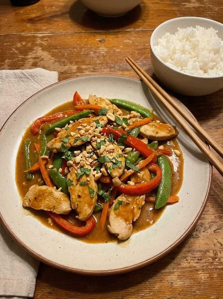Thai Peanut Chicken Stir-Fry