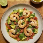 Healthy Avocado Salsa Shrimp Salad