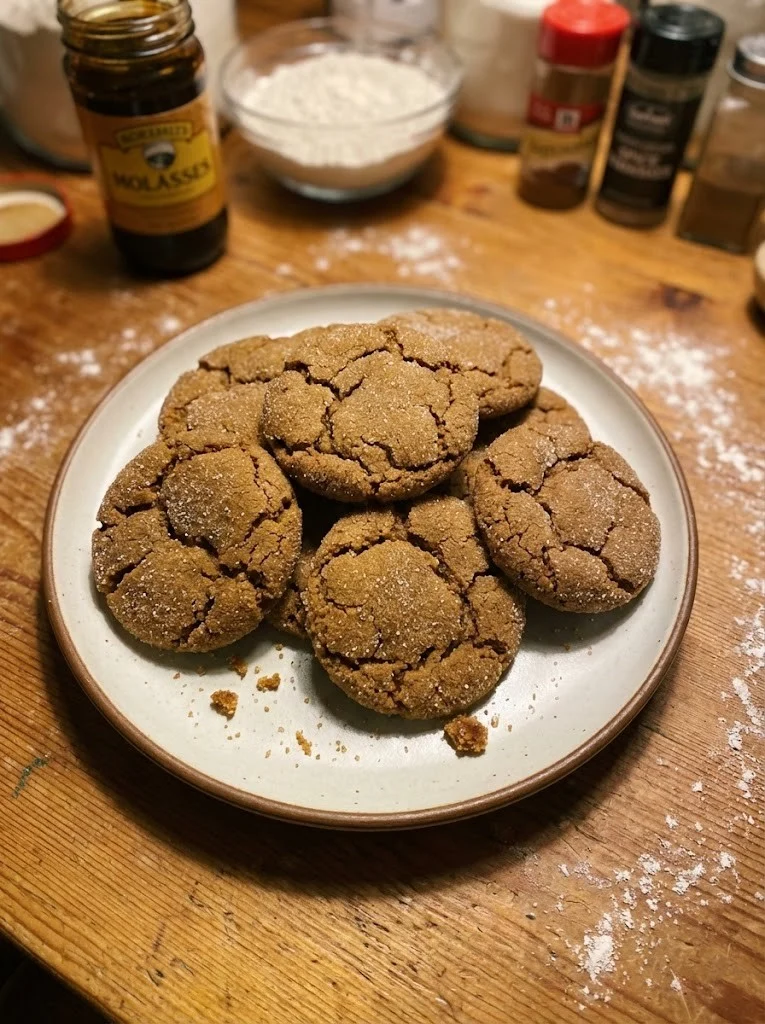 Soft Molasses Cookies