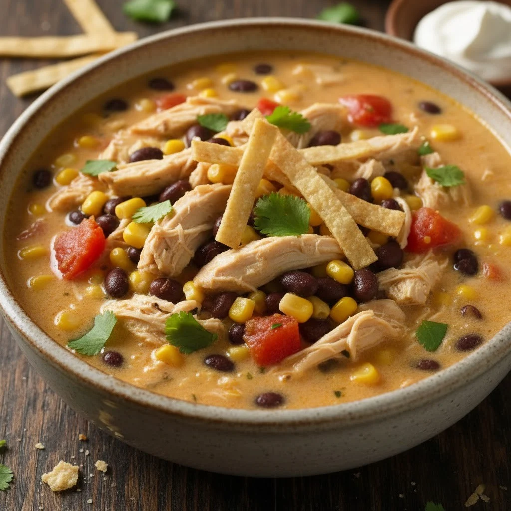 Creamy Chicken Tortilla Soup