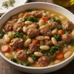 Cozy Creamy Bean Soup with Sausage