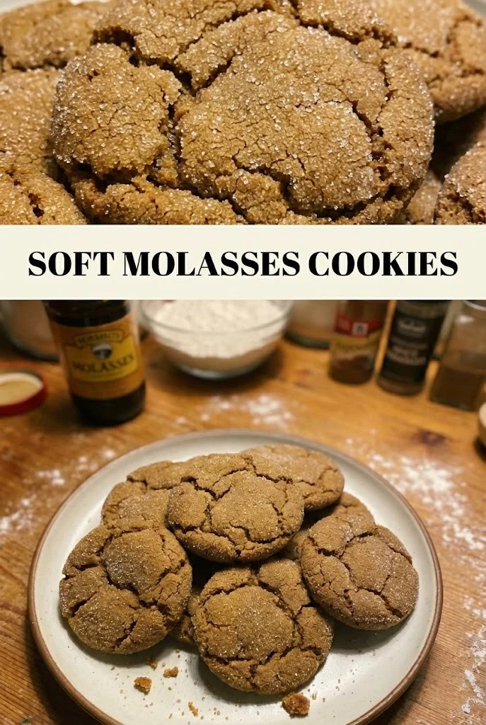 Soft Molasses Cookies