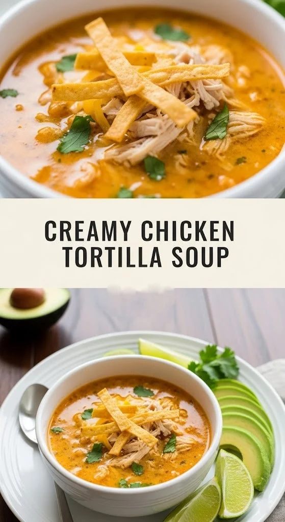 Creamy Chicken Tortilla Soup