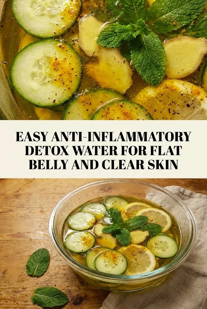 Easy Anti-Inflammatory Detox Water For Flat Belly And Clear Skin